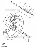 ROUE AVANT pour Yamaha YZ125B de 1991