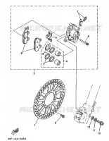 ETRIER DE FREIN AVANT pour Yamaha YZ125B de 1991