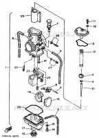 CARBURATEUR pour Yamaha YZ125B de 1991
