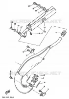 ECHAPPEMENT pour Yamaha YZ125B de 1991