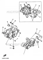 CARTER MOTEUR pour Yamaha YZ125B de 1991