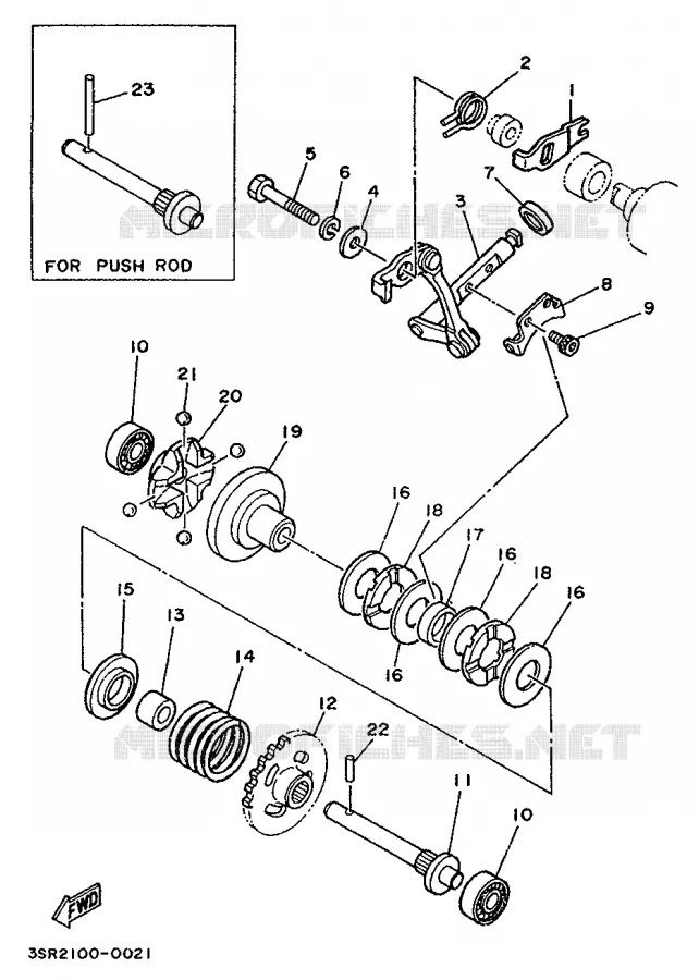 VALVE D'ECHAPPEMENT Yamaha MOTO 125 1992 YZ  YZ125D