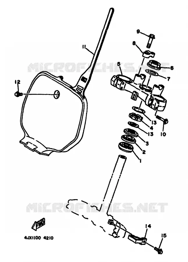 DIRECTION Yamaha MOTO 125 1994 YZ  YZ125F