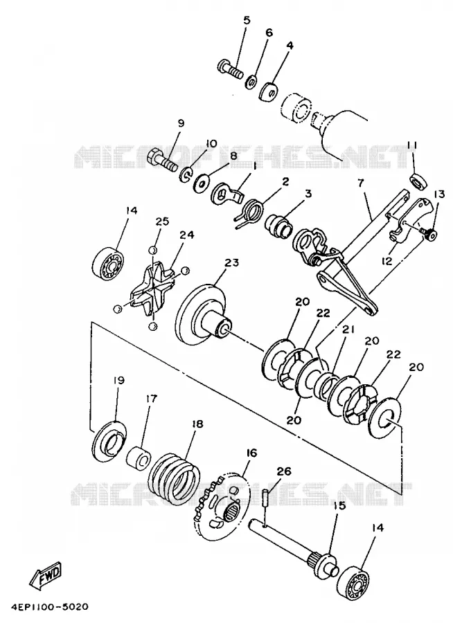 VALVE D'ECHAPPEMENT Yamaha MOTO 125 1995 YZ  YZ125G