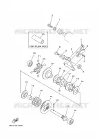 VALVE D'ECHAPPEMENT pour Yamaha YZ125J de 1997