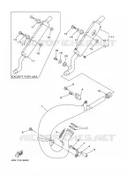 ECHAPPEMENT pour Yamaha YZ125J de 1997