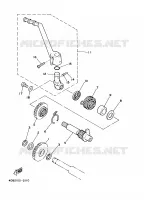 DEMARREUR pour Yamaha YZ125J de 1997