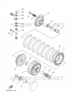 EMBRAYAGE DE DEMARREUR pour Yamaha YZ125J de 1997