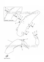 GARDE BOUE pour Yamaha YZ125J de 1997