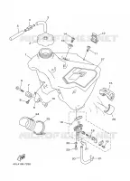 RESERVOIR A ESSENCE pour Yamaha YZ125J de 1997