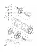 EMBRAYAGE DE DEMARREUR pour Yamaha YZ125J de 1997