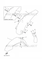 GARDE BOUE pour Yamaha YZ125J de 1997