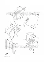 COUVERCLE LATERAL pour Yamaha YZ125J de 1997