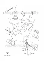 RESERVOIR A ESSENCE pour Yamaha YZ125J de 1997
