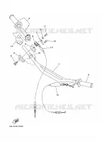 GUIDON ET CABLES pour Yamaha YZ125J de 1997