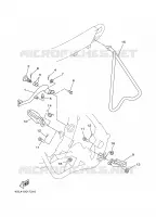 SUPPORT / REPOSE PIEDS pour Yamaha YZ125J de 1997