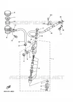 MAITRE CYLINDRE DE FREIN ARRIERE pour Yamaha YZ125J de 1997