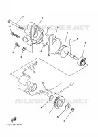 POMPE A EAU pour Yamaha YZ125J de 1997