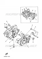 CARTER MOTEUR pour Yamaha YZ125J de 1997