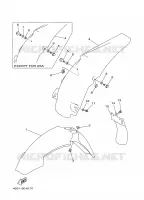 GARDE BOUE pour Yamaha YZ125J de 1997