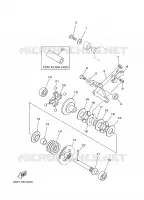 VALVE D'ECHAPPEMENT pour Yamaha YZ125J de 1997