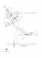GUIDON ET CABLES pour Yamaha YZ125J de 1997