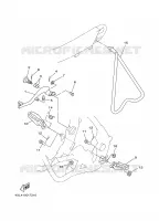 SUPPORT / REPOSE PIEDS pour Yamaha YZ125J de 1997