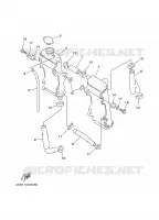 RADIATEUR / DURITES pour Yamaha YZ125J de 1997