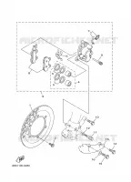 ETRIER DE FREIN AVANT pour Yamaha YZ125J de 1997
