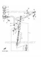 MAITRE CYLINDRE DE FREIN ARRIERE pour Yamaha YZ125J de 1997