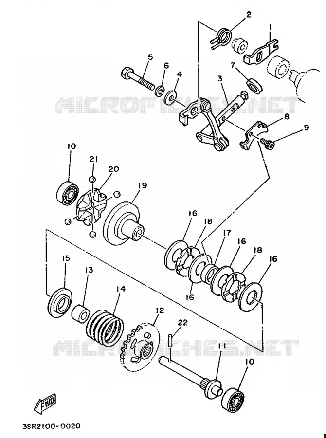 VALVE D'ECHAPPEMENT Yamaha MOTO 125 1990 YZ  YZ125LC