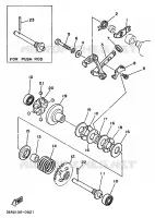 VALVE D'ECHAPPEMENT pour Yamaha YZ125LC de 1992