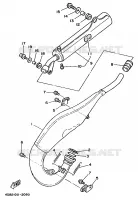 ECHAPPEMENT pour Yamaha YZ125LC de 1992