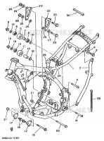 CADRE pour Yamaha YZ125LC de 1992