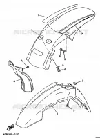 GARDE BOUE pour Yamaha YZ125LC de 1992