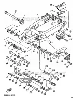 BRAS ARRIERE pour Yamaha YZ125LC de 1992