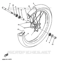 ROUE AVANT pour Yamaha YZ125LC de 1992