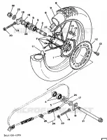 ROUE ARRIERE pour Yamaha YZ125LC de 1992
