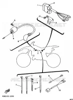 PARTIE ELECTRIQUE 1 pour Yamaha YZ125LC de 1992