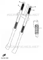 PIÈCES OPTIONNELLES   PARTIE CYCLE pour Yamaha YZ125LC de 1992