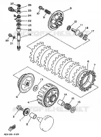 EMBRAYAGE DE DEMARREUR pour Yamaha YZ125LC de 1993