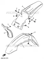 GARDE BOUE pour Yamaha YZ125LC de 1993