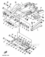 BRAS ARRIERE pour Yamaha YZ125LC de 1993