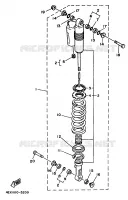 AMORTISSEUR ARRIERE pour Yamaha YZ125LC de 1993