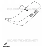 SELLE pour Yamaha YZ125LC de 1993