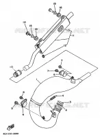 ECHAPPEMENT pour Yamaha YZ125LC de 1993