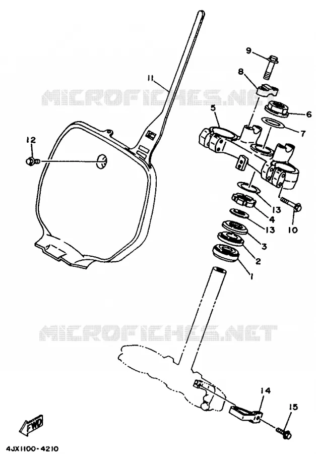 DIRECTION Yamaha MOTO 125 1994 YZ  YZ125LC