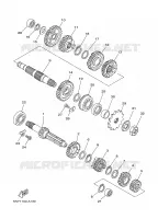 TRANSMISSION pour Yamaha YZ125R de 2003