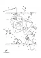 RESERVOIR A ESSENCE pour Yamaha YZ125R de 2003