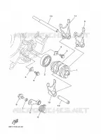 BARILLET DE SELECTION / FOURCHETTE pour Yamaha YZ125S de 2004
